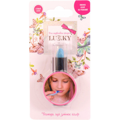 Дитяча косметика Lukky Помада зі зміною кольору на рожевий 3.3 г Блакитний (T11939) Вінниця - фото 2