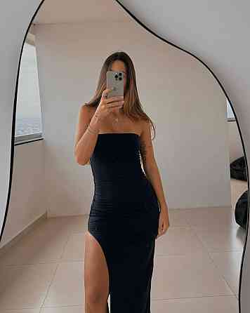 Женское стильное вечернее платье-бандо из турецкой вискозы Одесса