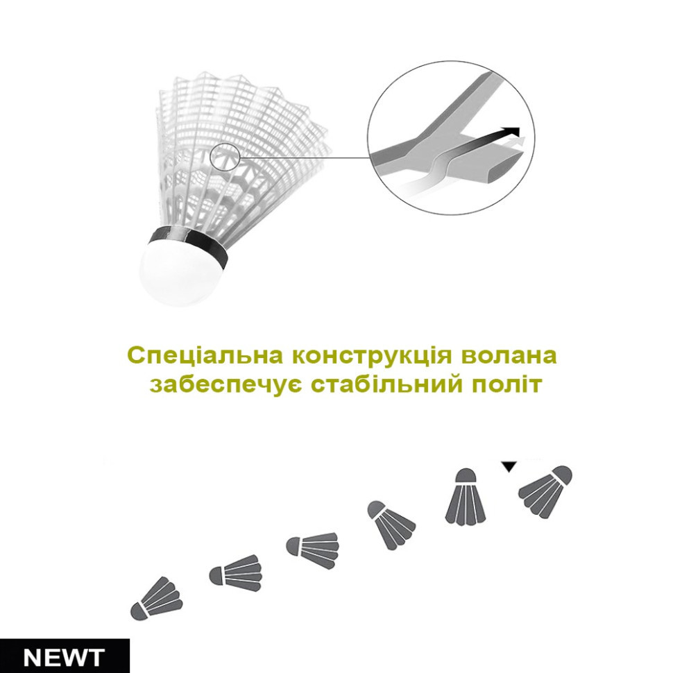 Набір Воланчиків Yonex Mavis 500 NE-MAV-500W білі 6 шт Вінниця - фото 2