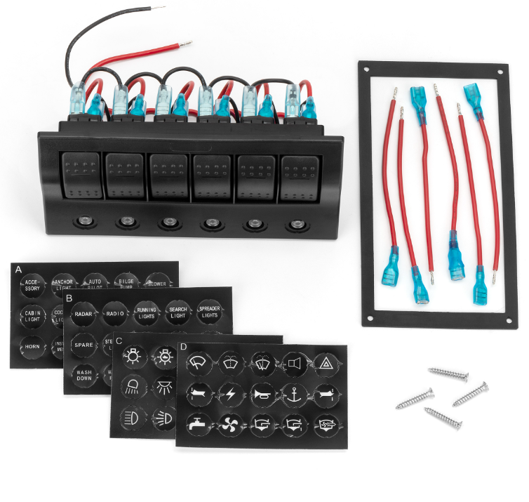 Панель Переключателей С Автоматами И Led 6 Переключателей Hf60-006Ap Киев - изображение 2