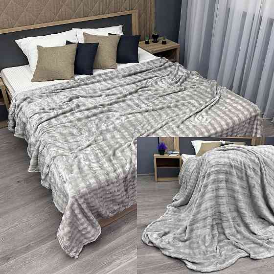 Плед-покривало 200х230 см (+-5см) Soft Night Світло-сірий (87-138) Київ