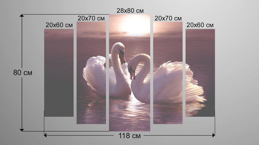 Модульна картина Лободи Art-117_5 Київ - фото 3