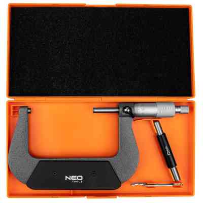 Мікрометр Neo Tools з верн&apos;єром 75-100 мм, ±0.01 мм/м (75-023) Вінниця
