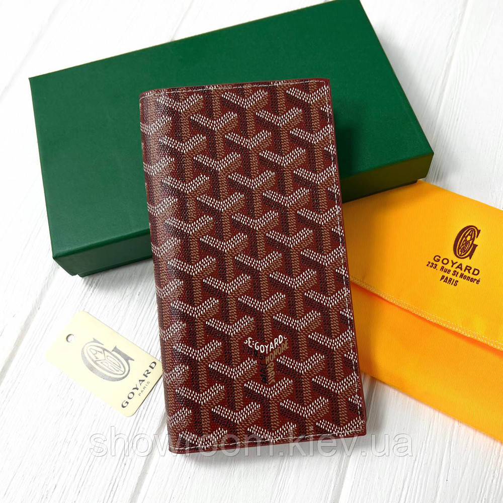 Чоловічий гаманець з відділенням для телефона Goyard (099) Lux bordeaux Київ - фото 1