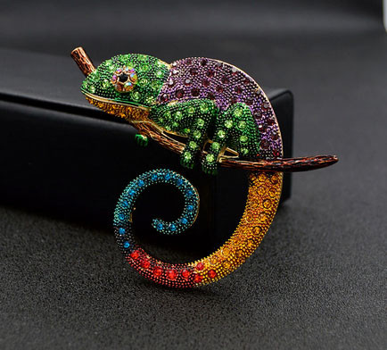 Брошь модная женская Хамелеон Киев - изображение 1