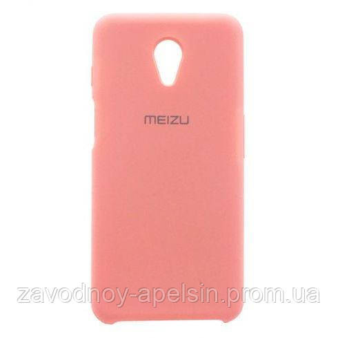 Meizu M6s чохол мікрофібра Silicone cover pink Одеса - фото 1