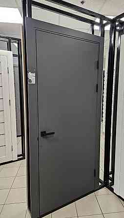 Двери экошпон, Полотно, серия PLATO (PLATO 01с) Темно-серый Киев