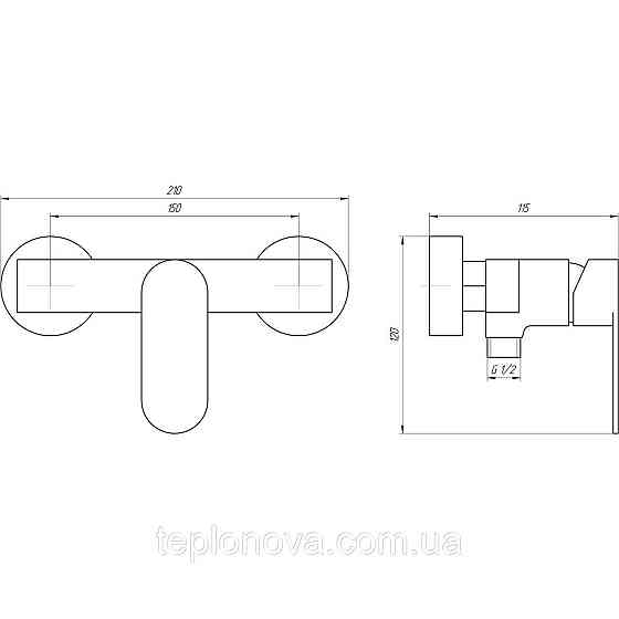 Смеситель для душа TOPAZ BARTS TB 07705-H36 Черновцы