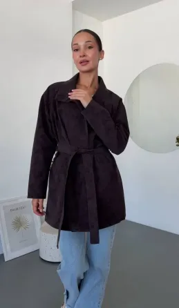 Жіночий тренч із фактурної екошкіри Vintage весна-осінь Одеса