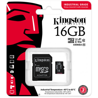 Карта памяти Kingston 16GB microSDHC class 10 UHS-I V30 A1 (SDCIT2/16GB) Винница - изображение 3