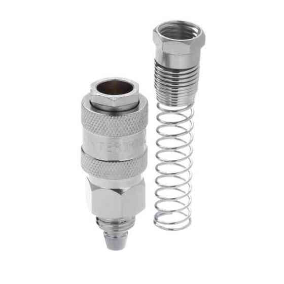 Швидкороз'ємне з'єднання з пружиною для спіральних і прямих шлангів 6,5×10 мм INTERTOOL PT-1831 Киев