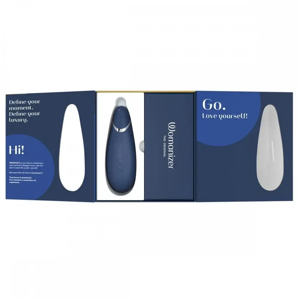 Вакуумный клиторальный стимулятор Womanizer Premium 2 Blueberry Sex Aura Киев - изображение 8