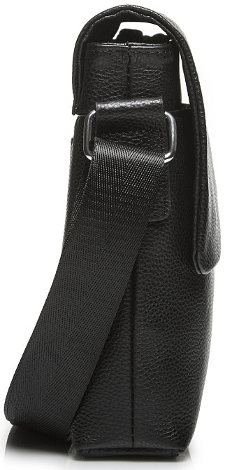 Чорна чоловіча шкіряна сумка через плече Tiding Bag Київ - фото 6