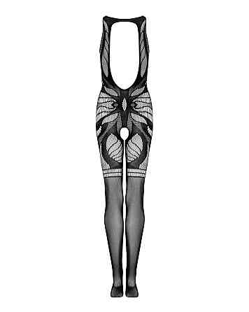 Сітчастий бодістокінг без рукавів Obsessive Bodystocking G331 S/M/L, black, з доступом Sex Aura Київ