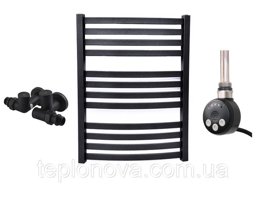 Комбинированный Полотенцесушитель Черный Плоский 710х500 Terma Dorota Черновцы - изображение 2