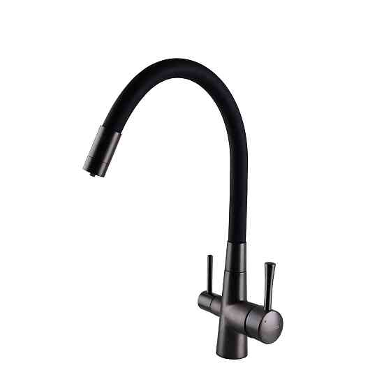 Змішувач для кухні під осмос Globus Lux LAZER GLLR-0903-11-GRAPHITE Луцк