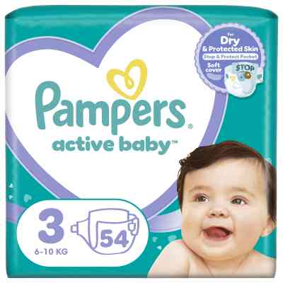 Подгузники Pampers Active Baby Размер 3 (6-10 кг) 54 шт (8001090948977) Винница