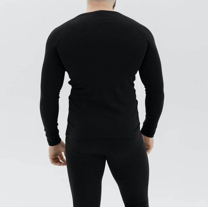 Чоловіча зимова термобілизна Thermal на флісі (Чорний) 3XL Вінниця - фото 5
