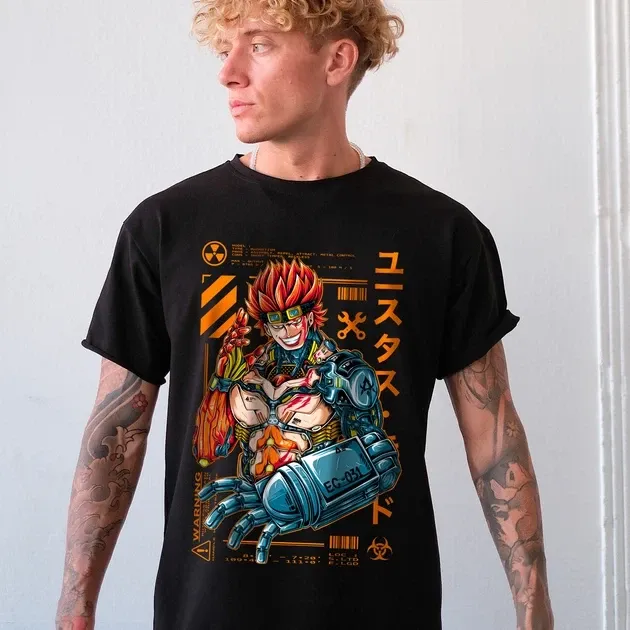 Футболка чоловіча з  принтом Ван Пис Кібер Юстасс Кид Розмір 48 Anime00Розмір 48 Дніпро - фото 5