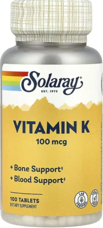 Витамин К Solaray Vitamin K-1 100mcg 100 таб Киев