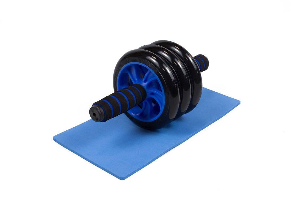 EasyFit Ролик для пресу EasyFit з килимком Синій (3 колеса) Коломыя - изображение 1