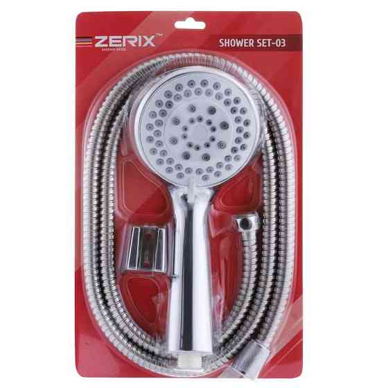 ZERIX Душовий набір Shower SET-03 (шланг, лійка, кронштейн) Харків