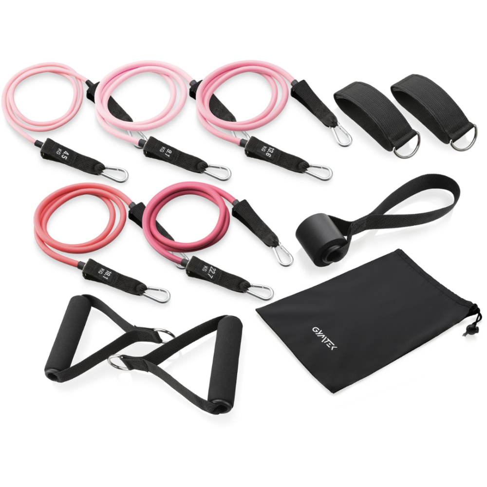 Набір резинок з еспандерами Gymtek рожевий Киев - изображение 2