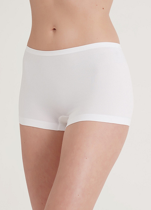 Трусы-шортики бесшовные BOXER BRIEFS white (белый) S/M Киев - изображение 1