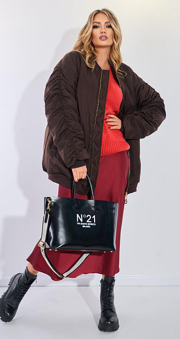 Об'ємний утеплений бомбер (42) Київ - фото 1