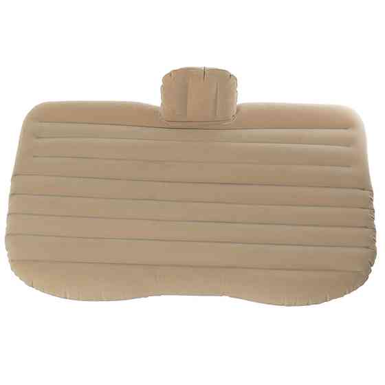 Матрац надувний у машину з насосом (135x80 см) Бежевий SBR Київ