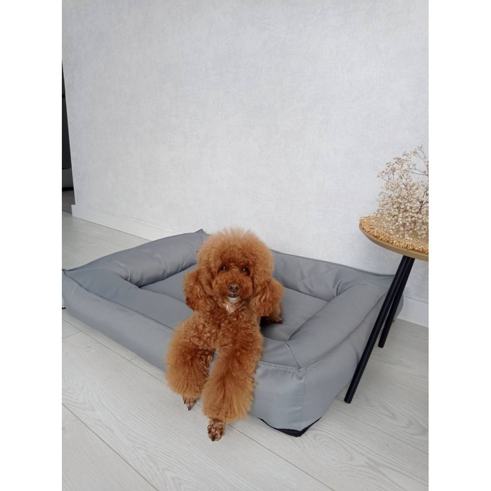 Водонепроницаемый лежак лежанка спальное место для животных со съемным чехлом серый M (75см) Киев - изображение 1