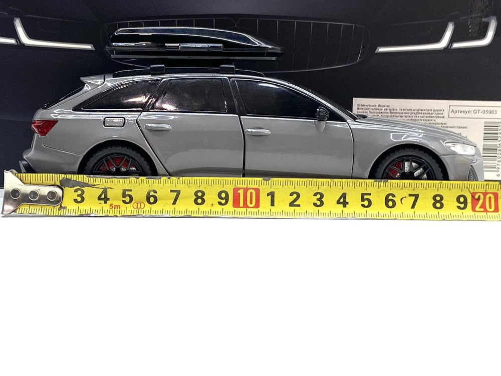 Машинка металева TK Union Group Audi A6 1:24 світло звук Сіра (GT-05963) Чернігів - фото 3