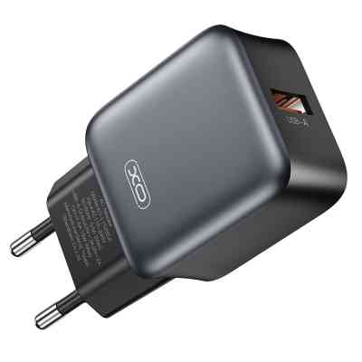 Зарядний пристрій XO USB QC3.0 18W black (L152_Black) Вінниця