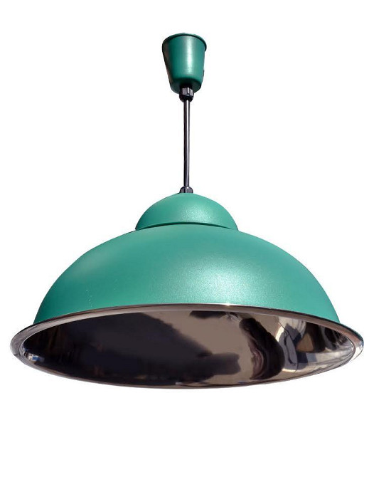 Підвісний світильник в більярдну зелений купол мат, хром Industrial СП 3614 GN+CR Київ - фото 2