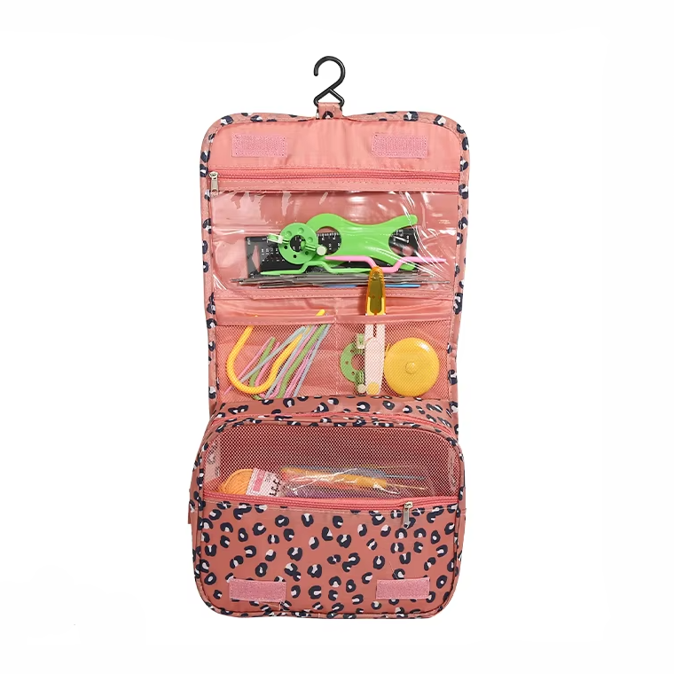 Набор для вязания крючком в косметичке принт леопард Каменец-Подольский - изображение 1