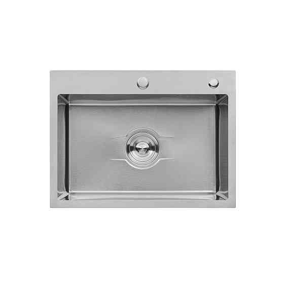 Кухонная мойка с нержавеющей стали Kroner KRP Derby - 58х43 HM Brush (2.5/0.5) Киев