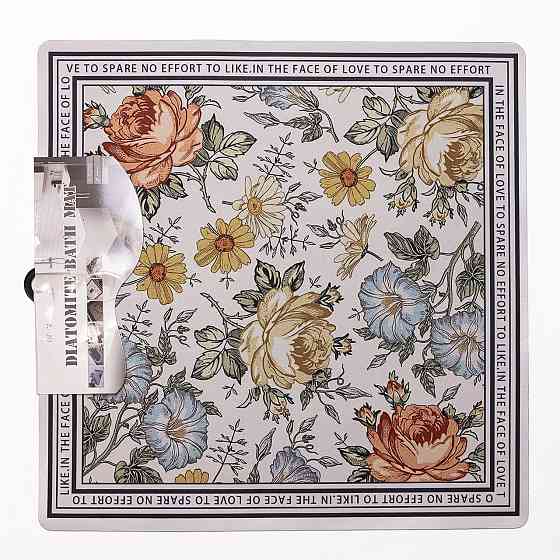 Килимок для ванної кімнати Flowers 58*58 см діатомітовий HP-42-7 Коломия
