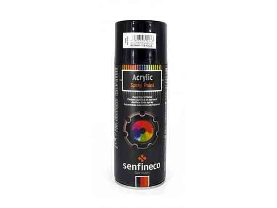 Акриловая краска-спрей Acrylic Spray Paint 400мл черная матовая ТМ SENFINECO Solmir Киев