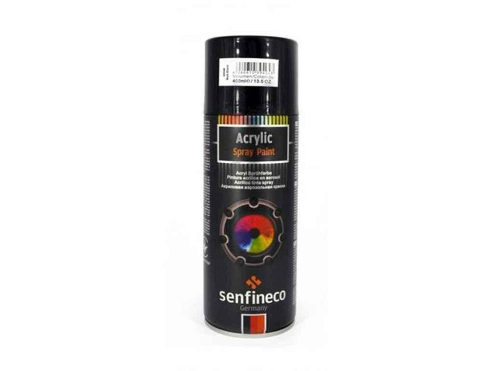 Акрилова фарба-спрей Acrylic Spray Paint 400мл чорна матова ТМ SENFINECO   Solmir Київ - фото 1