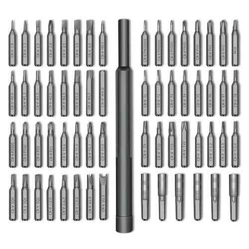 Отвертка прецизионная с 62 битами для ремонта электроники, в кейсе Винница