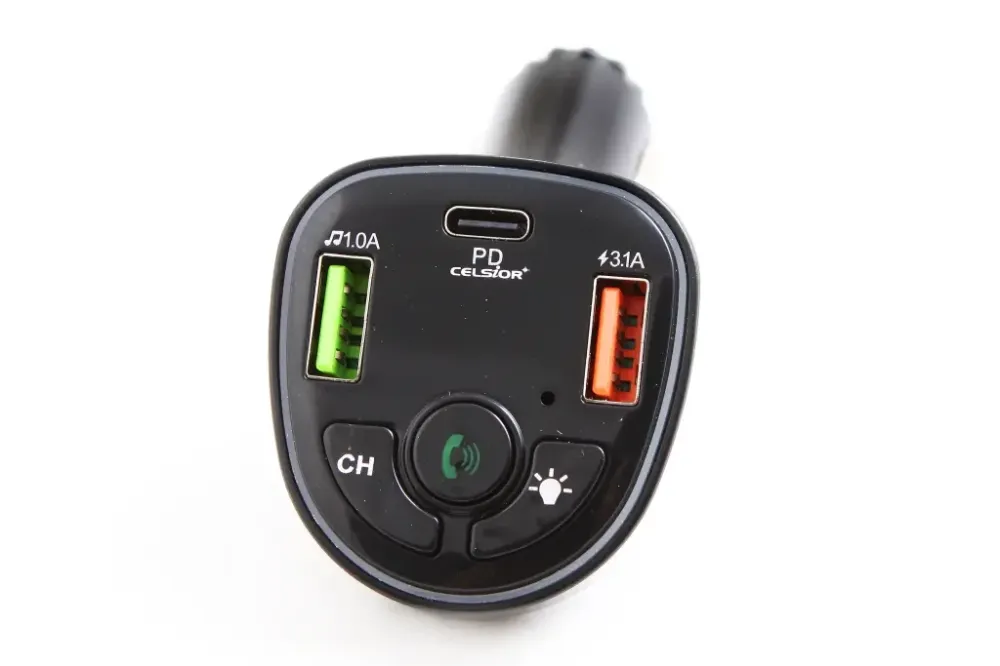 Модуль керування радіохвилями у прикур. Bluetooth 5.0 Celsior FMT-CL25 2USB + Type-C/microSD Вінниця - фото 1