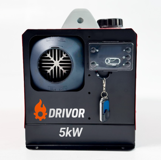 Автономний дизельний обігрівач (Webasto) Drivor 5 кВт (12В/24В/220В) з LCD-дисплеєм та пультом ДК Київ