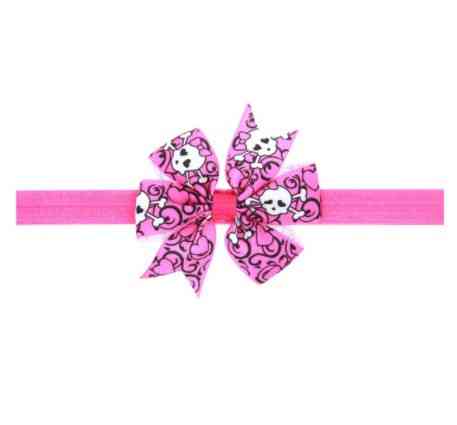 Детская повязка с черепами - размер банта 8см, размер универсальный (на резинке) Киев