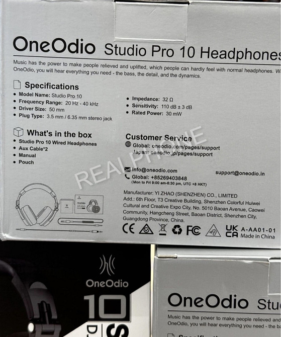 Наушники Гарнитура: Oneodio Studio Pro 10 DJ Headphones. Харьков - изображение 3