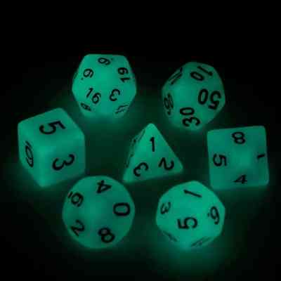 Набір кубиків для настільних ігор Games 7 Days Double Color Glow in the dark 7 Dice Set - Red-Orange (g7dglowdc03) Вінниця