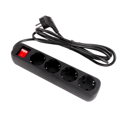 Фільтр мережевий 4 розетки 2м чорний CW-PSEA42BK ColorWay Житомир - изображение 1