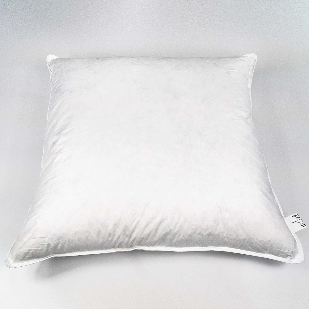 Подушка пухова преміум якості YouStar 50% пух 50% перо Батист - пружна 50x50 см (Білий) Суми - фото 4