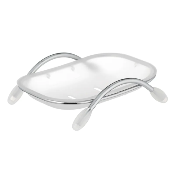 Мильниця настільна Zerix LR332-1 (пластик матовий білий) (ZX2700) Київ