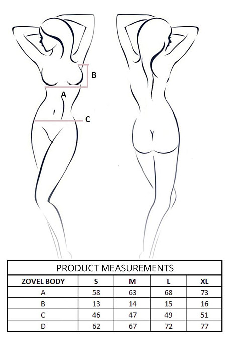Боді Passion ZOVEL BODY light pink XL Sex Aura Київ - фото 10
