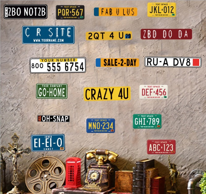 Виниловая наклейка на стену Номера авто Киев - изображение 7